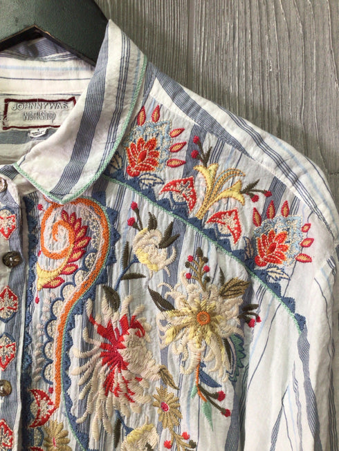 Johnny Was Shirt Size Large